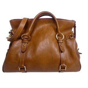 Dooney Bourke Florentine Tan Satchel Bag‎ with Shoulder Strap